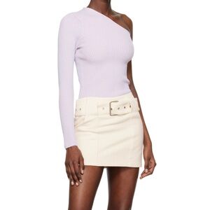 Elegant Cream Mini Skirt